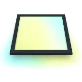Wiz Takpanel 12 W kvadrat, Smarttaklampe, Wi-Fi/Bluetooth, Svart, Wi-Fi 4 (802.11n), 802.11b, 802.11g, LED, Metall, Plast