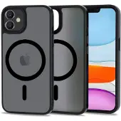 Tech-Protect iPhone 11 Magmat Deksel - MagSafe-kompatibel - Gjennomskinnelig Svart