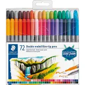Staedtler - Twin-tip-markør - assorterte farger - 0.5-0.8 mm / 3 mm - smal / bred (en pakke 72)