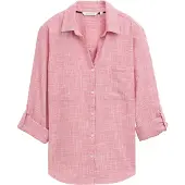 Tom Tailor With Slub Structure 1035247 Langermet Bluse