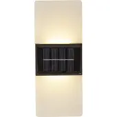 Star Trading Utendørs LED-vegglampe Wally, 20x8 cm hvit frostet CCT