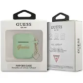 GUESS GUA2LSCHSN AirPods-deksel grønn/grønn Silikon Charm Heart Collection