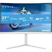 Philips Evnia 5000 27M2C5201L - LED-skjerm - gaming - kurvet - 27 - 1920 x 1080 Full HD (1080p) @ 180 Hz - Fast VA - 3000:1 - HDR10 - 0.5 ms - 2xHDMI, DisplayPort - hvit