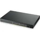Zyxel GS1900-24HPv2 - Switch - smart - 24 x 10/100/1000 (PoE) + 2 x 10/100/1000 - rackmonterbar, veggmonterbar - PoE (170 W)