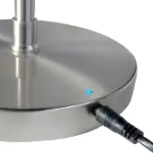Highlight LED-gulvlampe Comfort, nikkel, 135 cm metall CCT dimmer