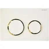 Geberit Betjeningsplade Omega 20, hvid/guld/hvid