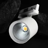 The Light Group SLC LED-spot Fox, hvit, 3000 K, 3-fase skinne
