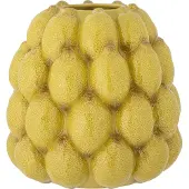 Bloomingville Limone vase, gul, steingods
