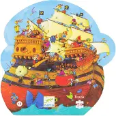 Djeco Puslespill - 54 Brikker - Barbarossas skip - - OneSize - Puslespill