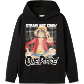 Name it Hettegenser - NkmDyn OnePiece - Svart - - 6 år (116) - Hettegenser