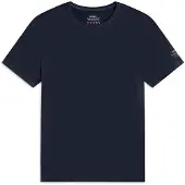 Ecoalf for man. MCMGATSVENTA0831S25-161 Vent navy t-shirt (L), Casual, Short sleeve, Organic Cotton, Sustainable