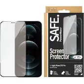 PanzerGlass SAFE. by - Skjermbeskyttelse for mobiltelefon - glass - rammefarge svart - for Apple iPhone 12, 12 Pro