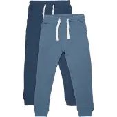 Minymo Joggebukser - 2-pack - Ny Navy - - 7 år (122) - Joggebukse