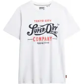 Superdry for man. M1012111A Vintage Tokyo T-shirt white (M), Casual, Cotton, Short sleeve