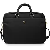 GUESS Triangle Logo veske i nylon for en 16" bærbar datamaskin - svart