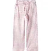 Name It Kids Bukser - Noos - NkfSuraja - Parfait Pink/Bright White - - 7 år (122) - Bukser - bomull