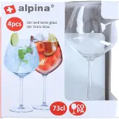 Alpina Gin & Tonic-glass 4-pakning / cocktailglass 730 ml
