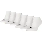 Puma Sneaker Socks Unisex (6-Pack), Clothing, White, 39-42