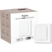 Aqara Light Switch H2 EU (4 Buttons 2 Channels) - White Frame with Dark Grey Buttons