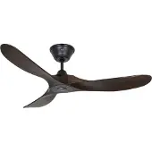 CasaFan Takvifte ECO GENUINO svart/nøttetrær Ø 122 cm, stillegående