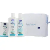 Chicco Baby Moments hygienesett 200 ml vask + 200 ml sjampo med toalettmappe