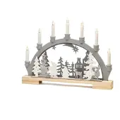Konstsmide 3260-320, Figur, Grå, Hvit, Tre, IP20, 10 ampuller, LED