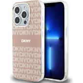 DKNY IML Mono & Stripe MagSafe-etui for iPhone 14 Pro - rosa