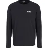 EA7 for man. 8NPT28_PJVQZ Core Identiy navy cotton long sleeve t-shirt (M), Casual, Sport, Multisport