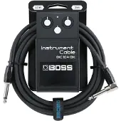 BOSS 10ft Angled/Straight Instrument Cable - Black