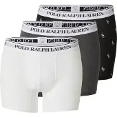 Ralph Lauren for man. 714830300075 Set of 3 boxer shorts black, white, grey, cotton stretch boxer shorts black, white, grey (L), Homewe