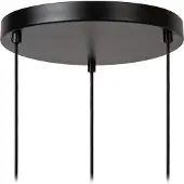 Lucide Ilona pendellampe, glass, multifarget, Ø 30 cm, 3 lyskilder