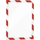 Durable Inforamme DURAFRAME SECURITY A4, rød/hvit - 2 stk./pakning