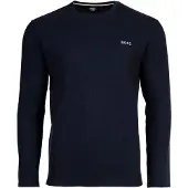 BOSS for man. 50535870 Waffle T-shirt navy (S), Homewear, Cotton, Long sleeve