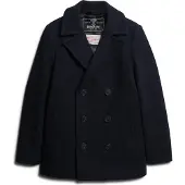 Superdry for man. M5011678A Merchant Store navy woollen cardigan (XXL), Casual, Polyester
