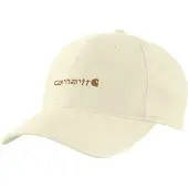 Carhartt Canvas Embroidered Graphic Cap Women Undyed Ecru