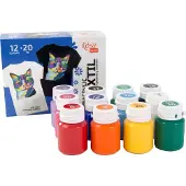 Rosa Tekstilmaling 20 ml 12 farger