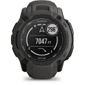 Garmin Instinct 2X Solar - 50 mm - fiberforsterket polymer - Ja smartklokke med bånd - håndleddstørrelse: 145-228 mm - monokrom - 64 MB - Bluetooth, ANT+ - 67 g - grafitt