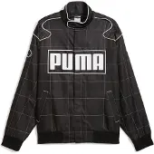 Puma Relaxed Racer Jacket Unisex, Clothing, Black, XXL