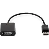 HP DisplayPort to DVI-D Adapter - DisplayPort-adapter - enkeltlenke - DisplayPort (hann) til DVI-D (hunn) - 19 cm - låst