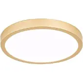 Orion LED-taklampe Vika, rund, gull matt, Ø 23cm