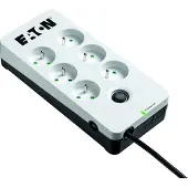 Eaton Corporation Eaton Protection Box - Overspenningsavleder - AC 220-250 V - 2500 watt - utgangskontakter: 6 - hvit