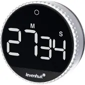 Levenhuk Weezer Tick H20, Daglig tidtaker, Sort, Grå, Digitalt, Knapper, Plast, 99 min