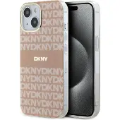 DKNY IML Mono & Stripe MagSafe-etui for iPhone 15 / 14 / 13 - rosa