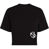 Karl lagerfeld Jeans A2w17076 Cropped Kortarmet T-skjorte