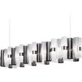 Slamp LED-hengelampe La Lollo, tinnfarget, 140 cm