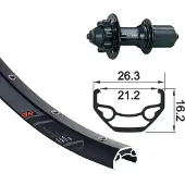 Xlc Rodi Black Rock Evo 26´´ 6b Disc Mtb Bakhjul