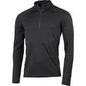 Lundhags Gimmer Merino Lt Ms 1/2 Zip, mellomlag, herre, svart