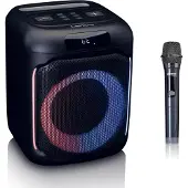 Lenco Kompakt IPX4 Bluetooth Partyhøyttaler med trådløs mikrofon
