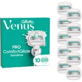 Gillette Venus Pro ComfortGlide Sensitive barberblad 10 stk Rustfrit stål Kvinder