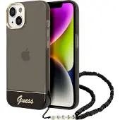 GUESS GUHCP14MHGCOHK iPhone 14 Plus 6,7" svart / svart hardcase Translucent Pearl Strap